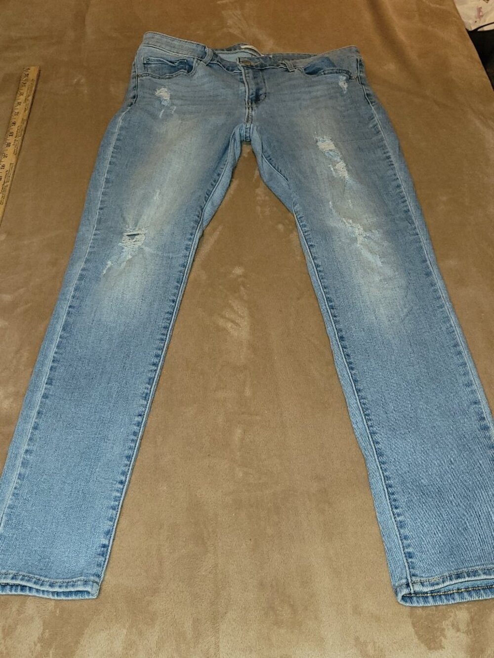 Levi's 711 Skinny Jeans Womens 31x29 Blue Denim Mid Rise Stretch Slim Fit L711